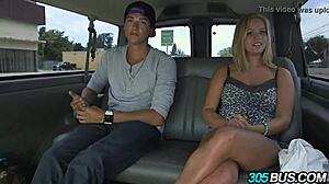 Blonde Big Natural Tits Teen Begs for Public Bus Creampie Humiliation