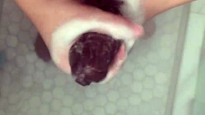 Stepdad's Huge Black Cock Worshipped by Tight Japanese Teen Virgin