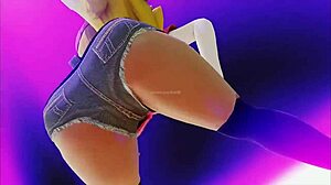 Peach's Big Ass Tits Bounce During Intense Hard Fucking