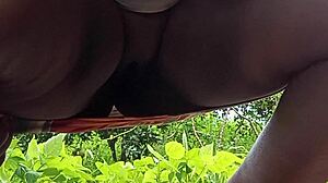 Devout married milf pisses on street