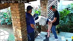 Spycam Catches Wife's MMF Creampie with Best Friends at Work