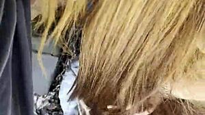 Hot Babe's Sloppy Deepthroat on Thick Cock Feels Amazing