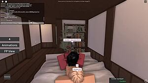 ROBLOX DEVIL BITCH GAGS ON MASSIVE COCK!
