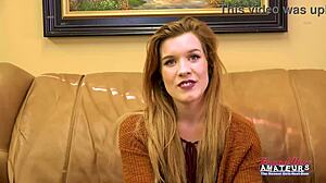 Charming ginger keaton masturbates pov blowjob cumshot