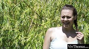 sexy girlfriends kiss passionately then lick each other's wet pussies to orgasm