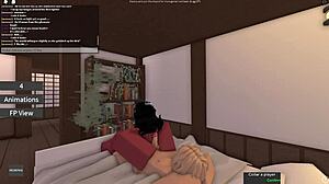 ROBLOX DEVIL BITCH GAGS ON MASSIVE COCK!