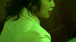 Japanese couple daytime fuck hairy pussy small tits