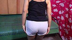 desi indian college girl strips dances and fucks boyfriend hard at birthday dorm party