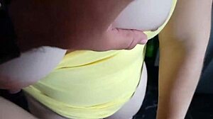 I pound stepmom's ass hard in kitchen while dad sleeps next door