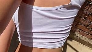 Sexy Stepsister's Sunny Outdoor Fuck Tempts You to Watch