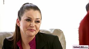 Teen and stepmom tongue-lashed by lesbian counselor