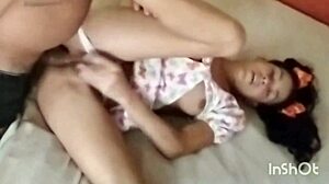 skinny thai stepdaughter handles anal like a pro?