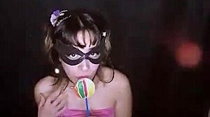 Bonneyuwu sucks lollipop cute like a young teen beauty