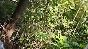 petite latina sneaks titty suck in the wild mountains