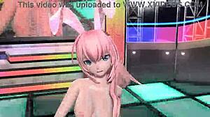 Megurine Luka Vocaloid Love Project Diva Nude Mod Bunny Costume Full Exposure