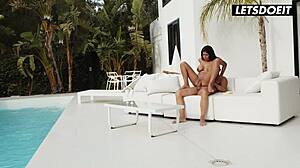 Sheila Ortega Bounces on Christian's Huge Cock!