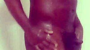 Shower time after zodiac celebration with fresh shaved look