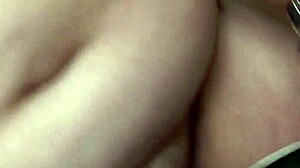 chubby old italian lady masturbates hard with her broomstick