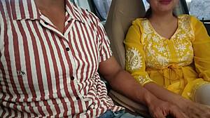 I Got Her Flashing Big Tits in Car Public Quickie!