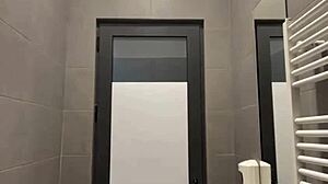 Teen gives sloppy public blowjob drowning in saliva