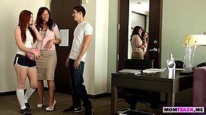 Petite Teen Milf Double Blowjob Monster Cocks