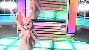 Megurine Luka Vocaloid Love Project Diva Nude Mod Bunny Costume Full Exposure