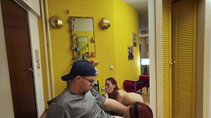 i catch my stepmom spying and we get naughty together