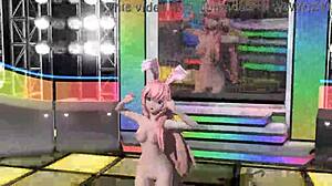 Megurine Luka Vocaloid Love Project Diva Nude Mod Bunny Costume Full Exposure