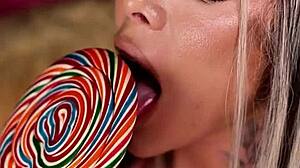 crossdressing shemale teases new job cock