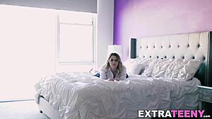 Petite Blonde Stepdaughter Begs Stepdad's Monster Dick