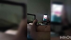 brazilian bbw teases stepbro with hot vid watches him jerk off