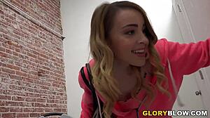 alexia gold sucks huge bbc at outdoor gloryhole