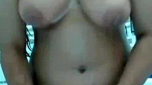 PAKISTANI STEPMOM fucks her ASS with DILDO in bathroom