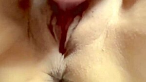 amateur milf's shaved pussy up close 279 days after popping her cherry
