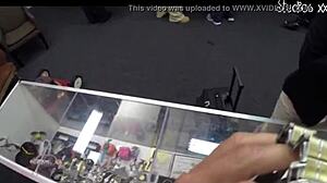 foxy business lady's big boobs pussy pounded senseless