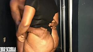 Fat Ass BBW Lady Endures Doggystyle Pounding From Royal Cocky King's Big Black Cock