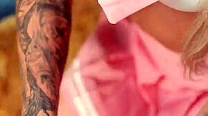 crossdressing shemale teases new job cock