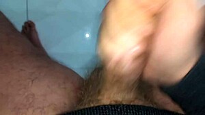 Risky Stepmom Shower Huge Cock Cumshot