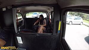 Tattooed teen Jennifer Mendez bent over for cabbie fuck