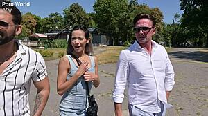 veronica leal's seduction leads to wild dp with old pals!