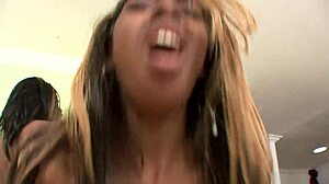 Amateur Ebony Threesome Rips Clothes for Dripping Wet Pussy Orgasms