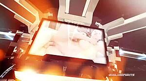 Nathan Bronson Vs Kaiia Eve: Nude Wrestling Pussy Eating To Rough Fuck