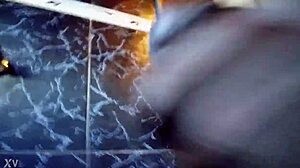 hey shemale novinha teases her pussy with putas