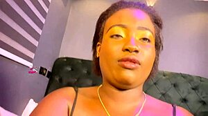 Two Nigerian ebony lesbians lick asses and pussies in lingerie