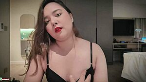 Sharinami chokes on cock then bounces in wild cowgirl