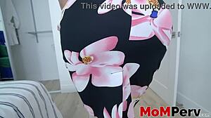 hey stepson, feel mommy sheena ryder's big tits bounce on your huge cock!