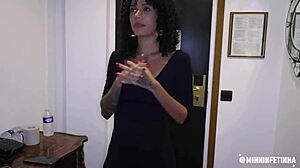 horny babe rides cock deep in her tight wet pussy moaning