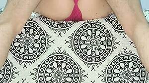 red lingerie milf teases natural tits in full short reveal