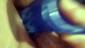 dripping cum blasts all over my huge throbbing dildo toy