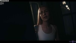 lesbian parasites mindfuck each other to squirting orgasms in extreme domination scissoring